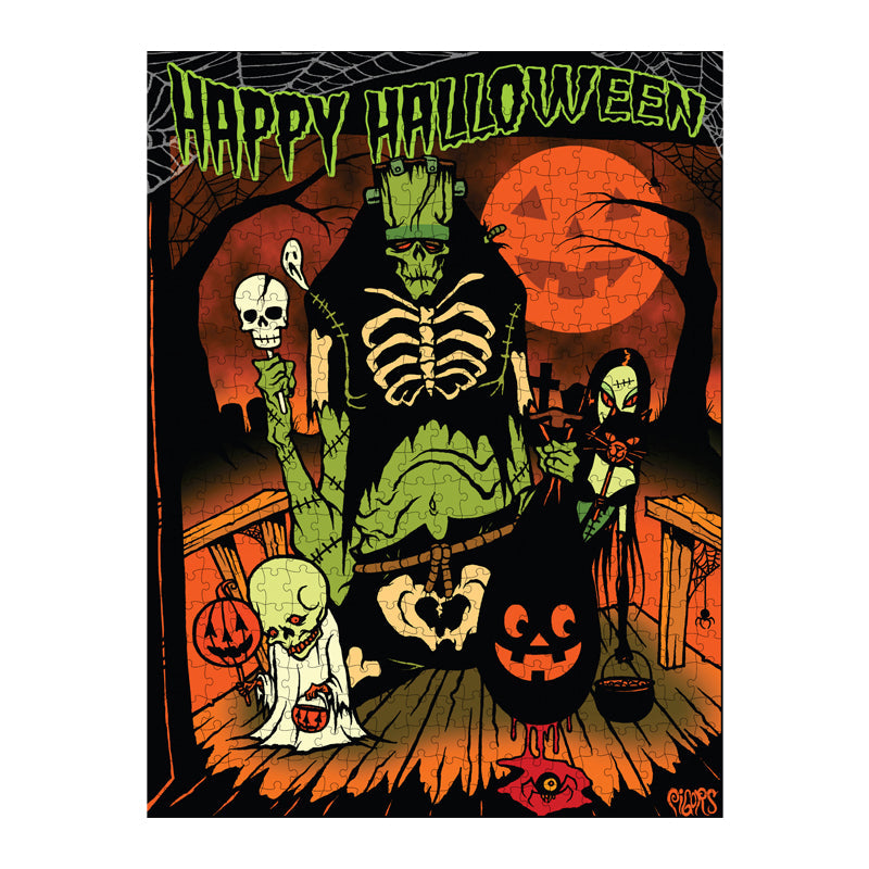 Toxictoons - Happy Halloween 500 Piece Jigsaw Puzzle