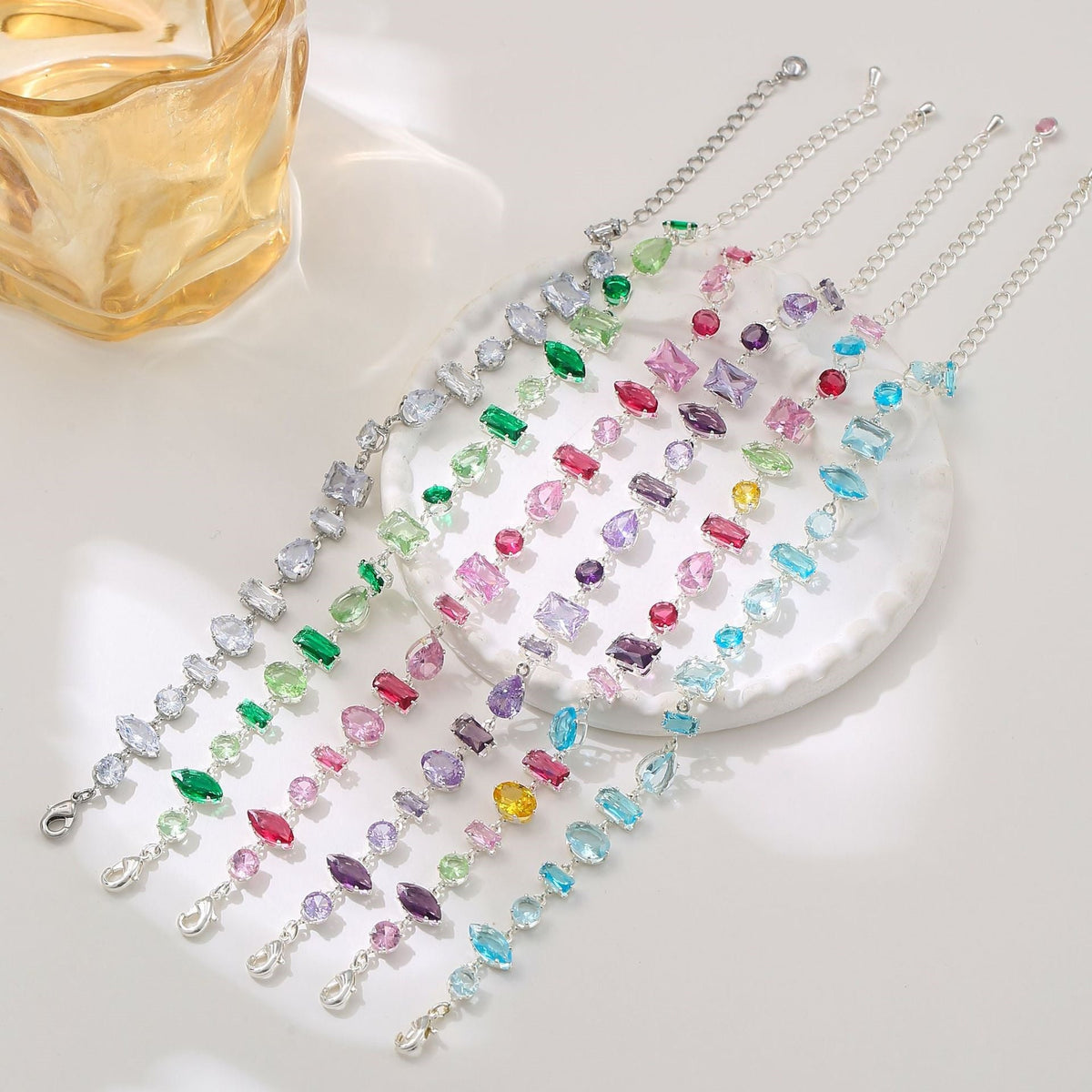 Colorful Multi-Cut Gema Bracelet