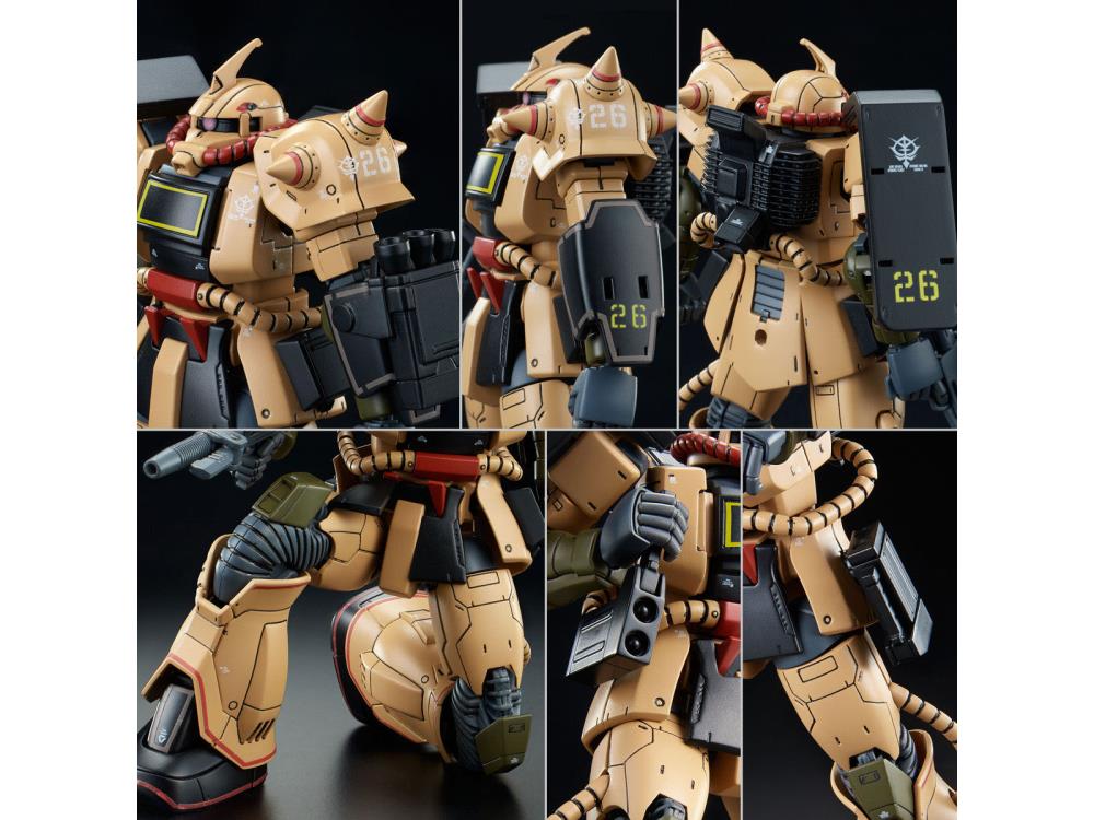 Gundam 1/144 HG The Origin MS-06D Zaku Desert Type Model Kit Exclusive