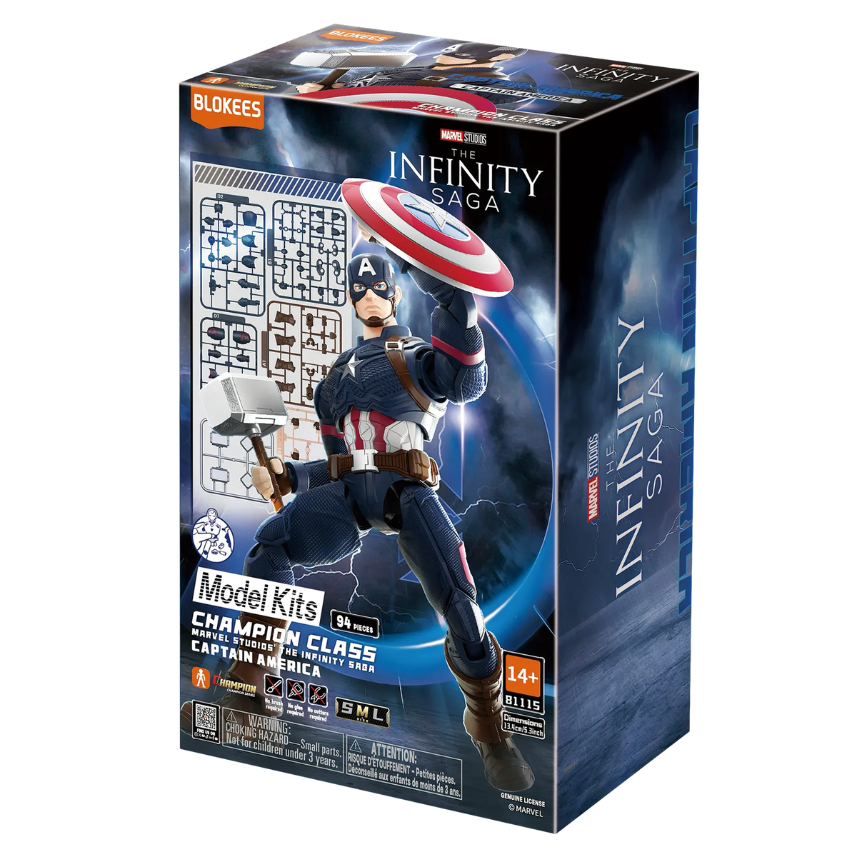 Marvel Infinity Saga Champion Class 03 Captain America Model Kits | Blokees