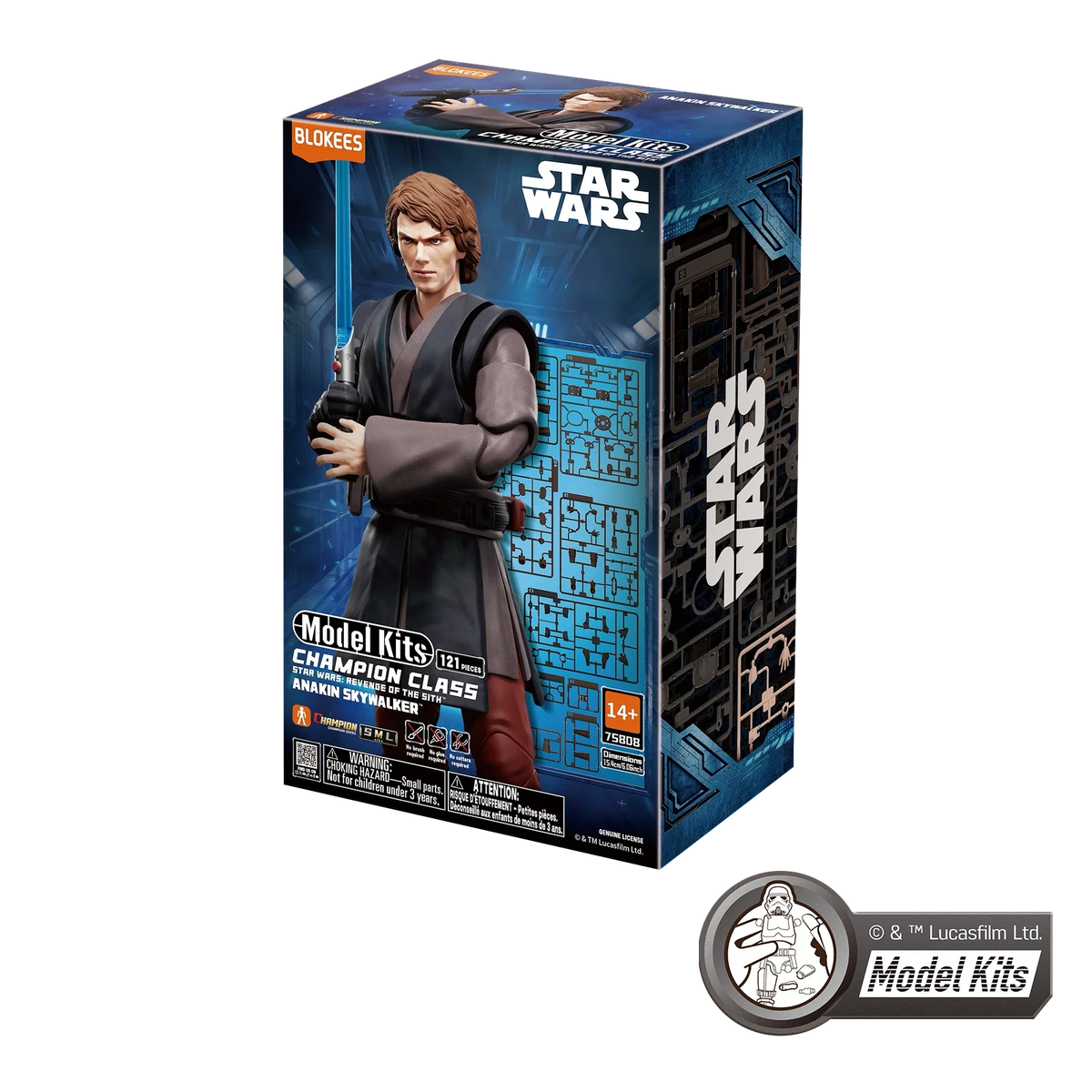 <em>STAR WARS: REVENGE OF THE SITH</em> CHAMPION CLASS 08 ANAKIN SKYWALKER MODEL KITS | BLOKEES