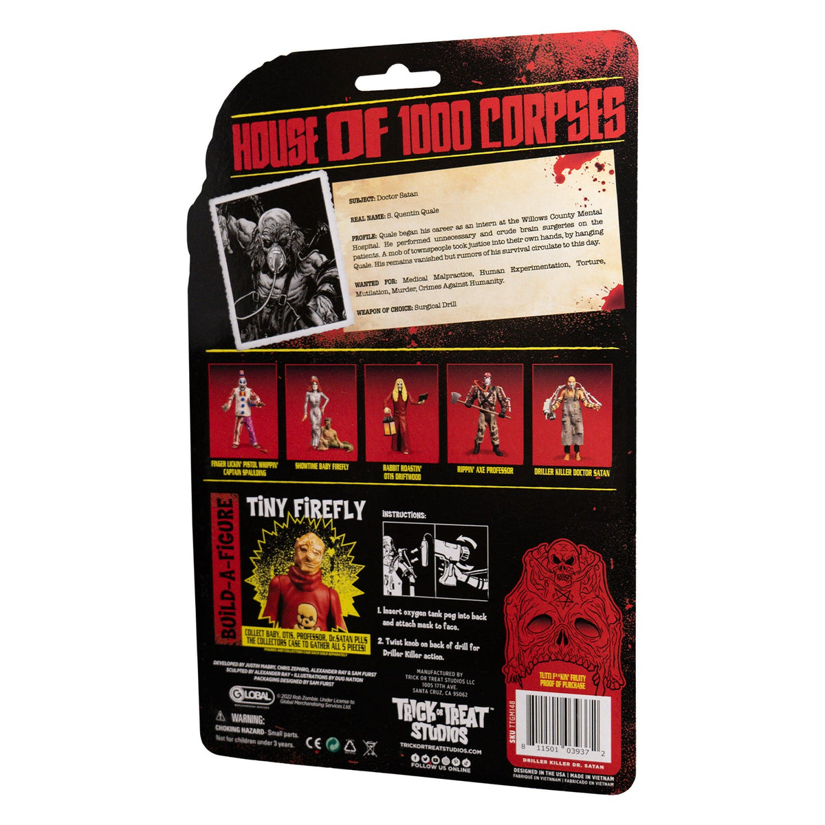 House of 1000 Corpses - Driller Killer Doctor Satan - 5" Action Figure
