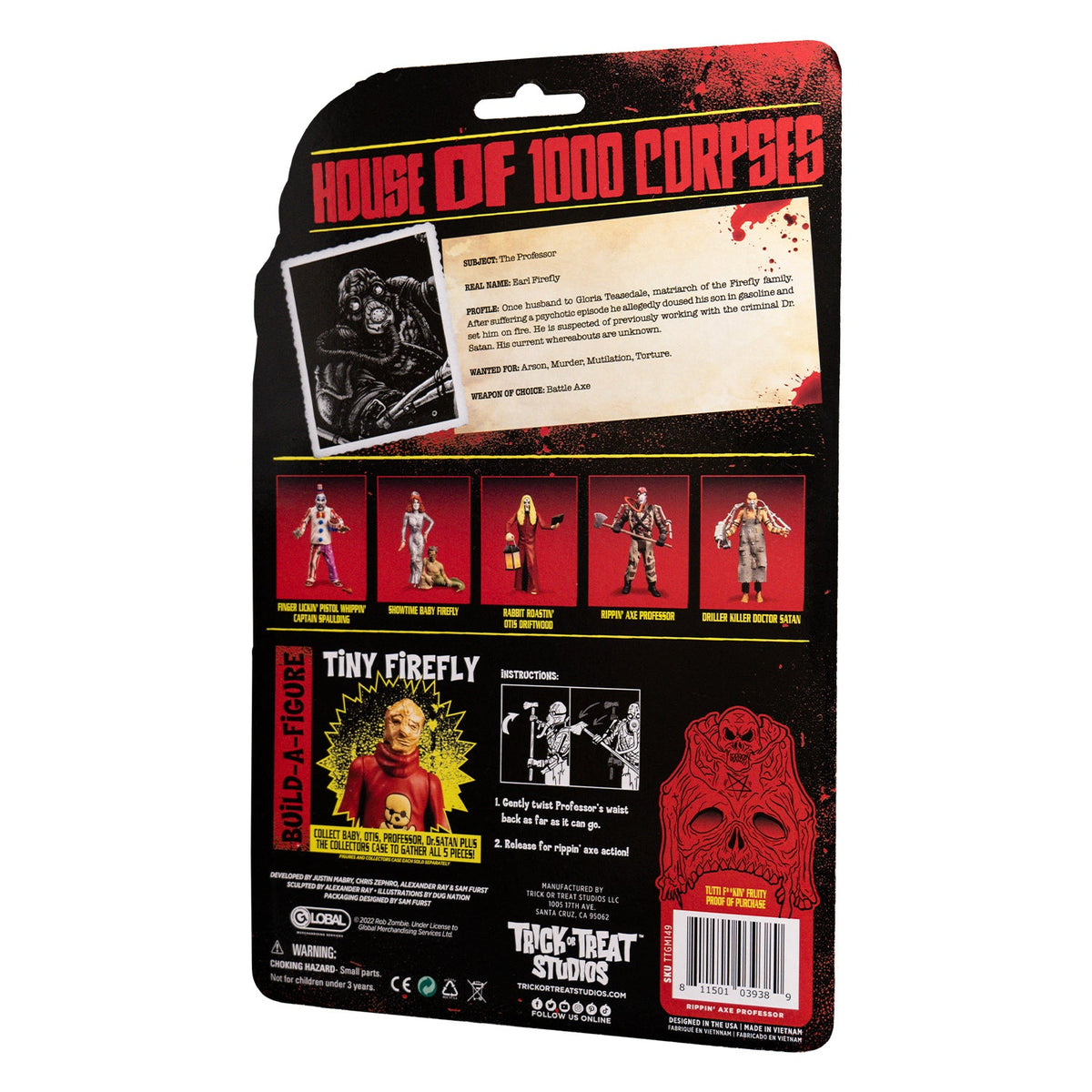 House of 1000 Corpses - Rippin' Axe Professor - 5" Action Figure