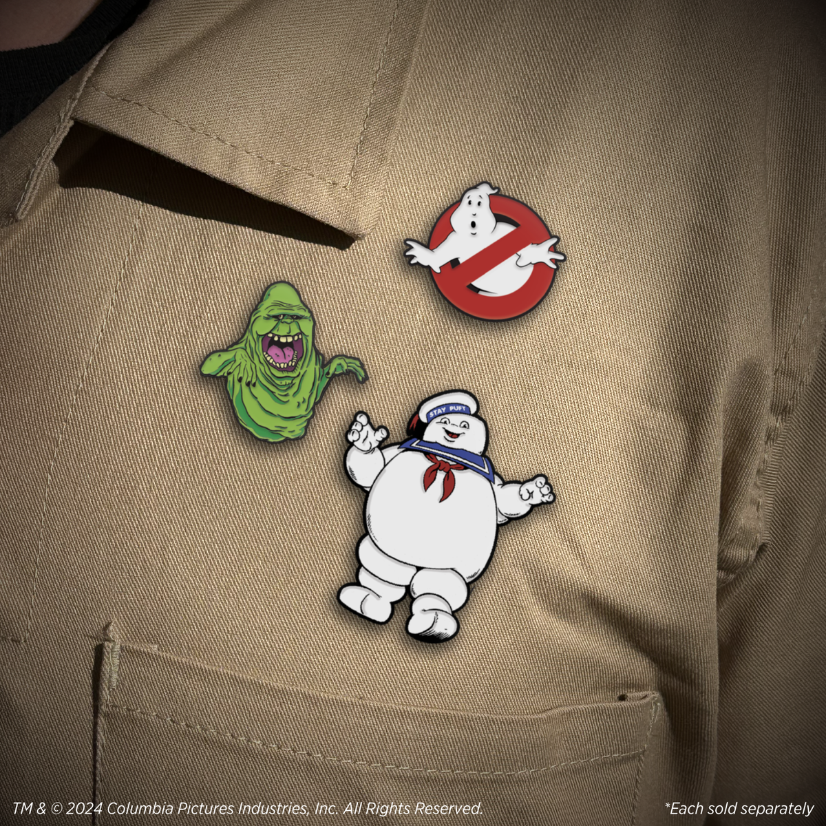Ghostbusters - No Ghosts Glow in the Dark Enamel Pin