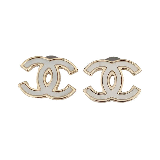 18K  Chanel Black & White Earrings