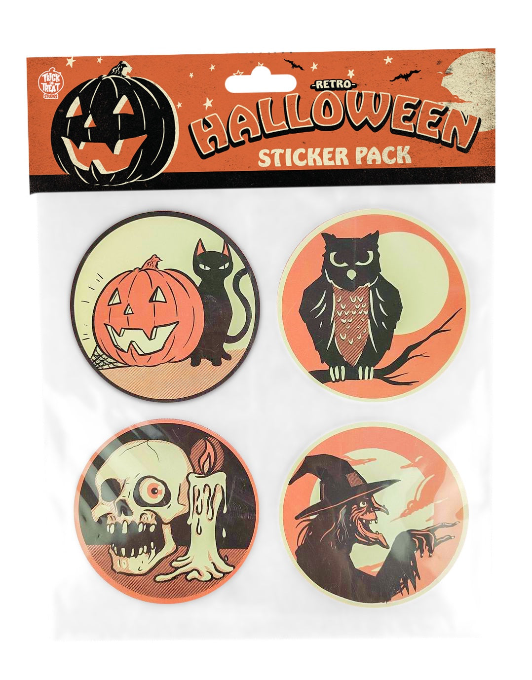 Classic Halloween Sticker Pack (4 ct)