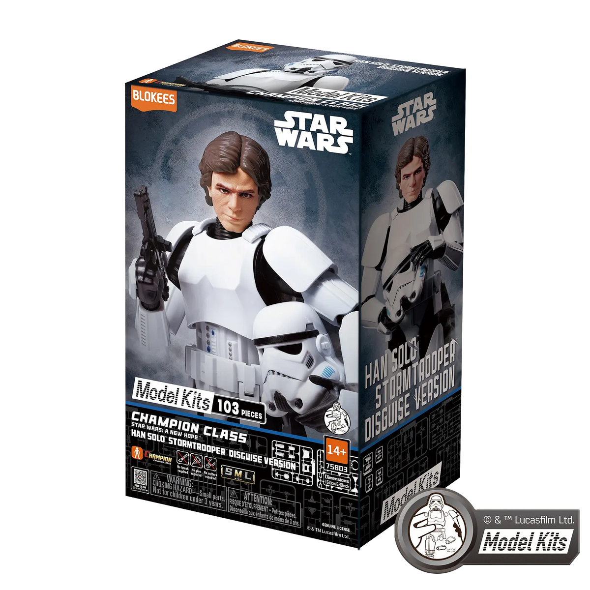 STAR WARS: A NEW HOPE™ CHAMPION CLASS 03 HAN SOLO™ STORMTROOPER™ DISGUISE VERSION MODEL KITS | BLOKEES