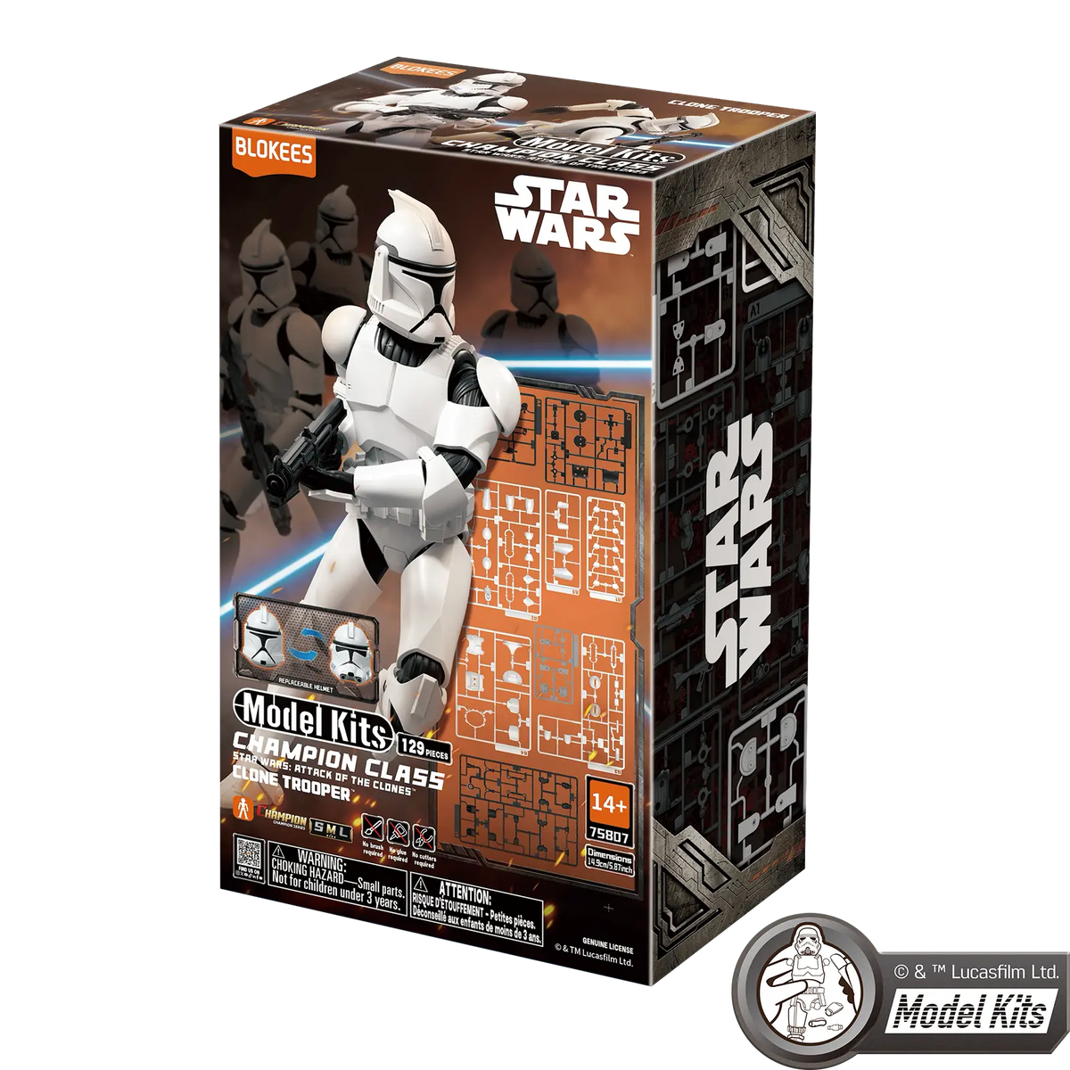 <em>STAR WARS: ATTACK OF THE CLONES</em> CHAMPION CLASS 07 CLONE TROOPER MODEL KITS | BLOKEES