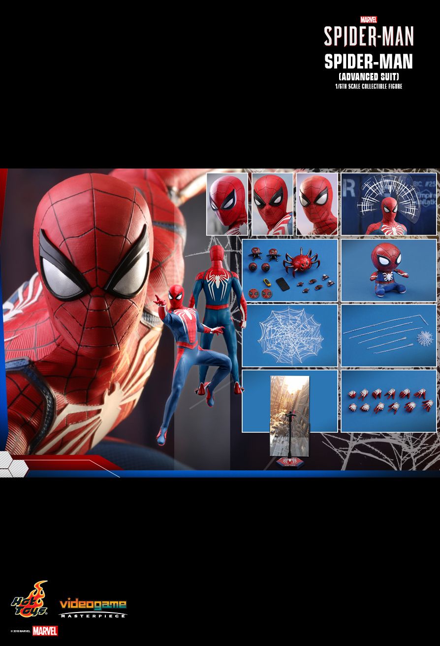 Hot Toys Spider-Man (Advanced Suit Version) 1/6 Scale Action Figure