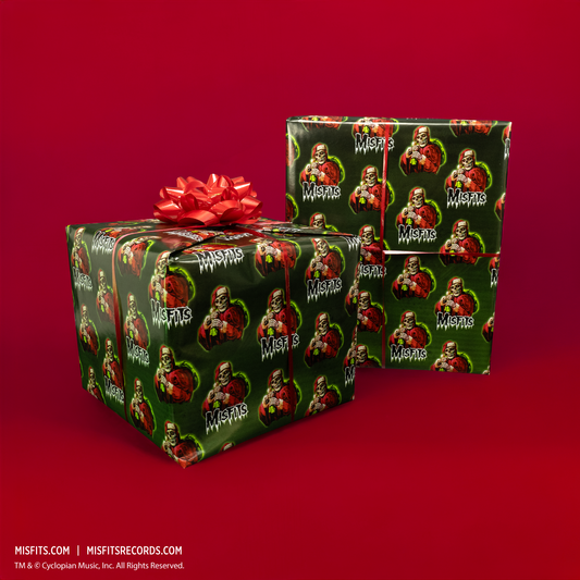 Misfits - Crimson Cringle Wrapping Paper