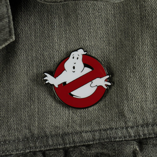 Ghostbusters - No Ghosts Glow in the Dark Enamel Pin